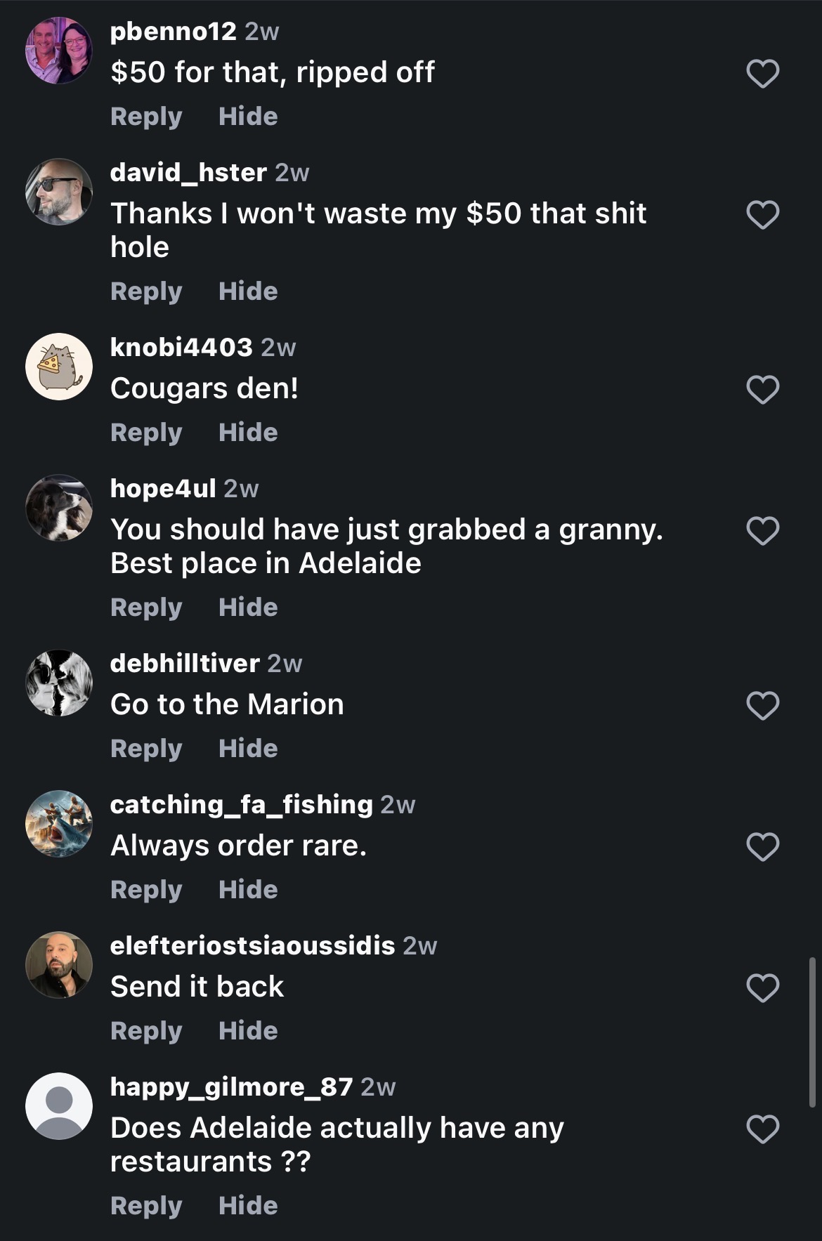 Arkaba comment evidence screenshot