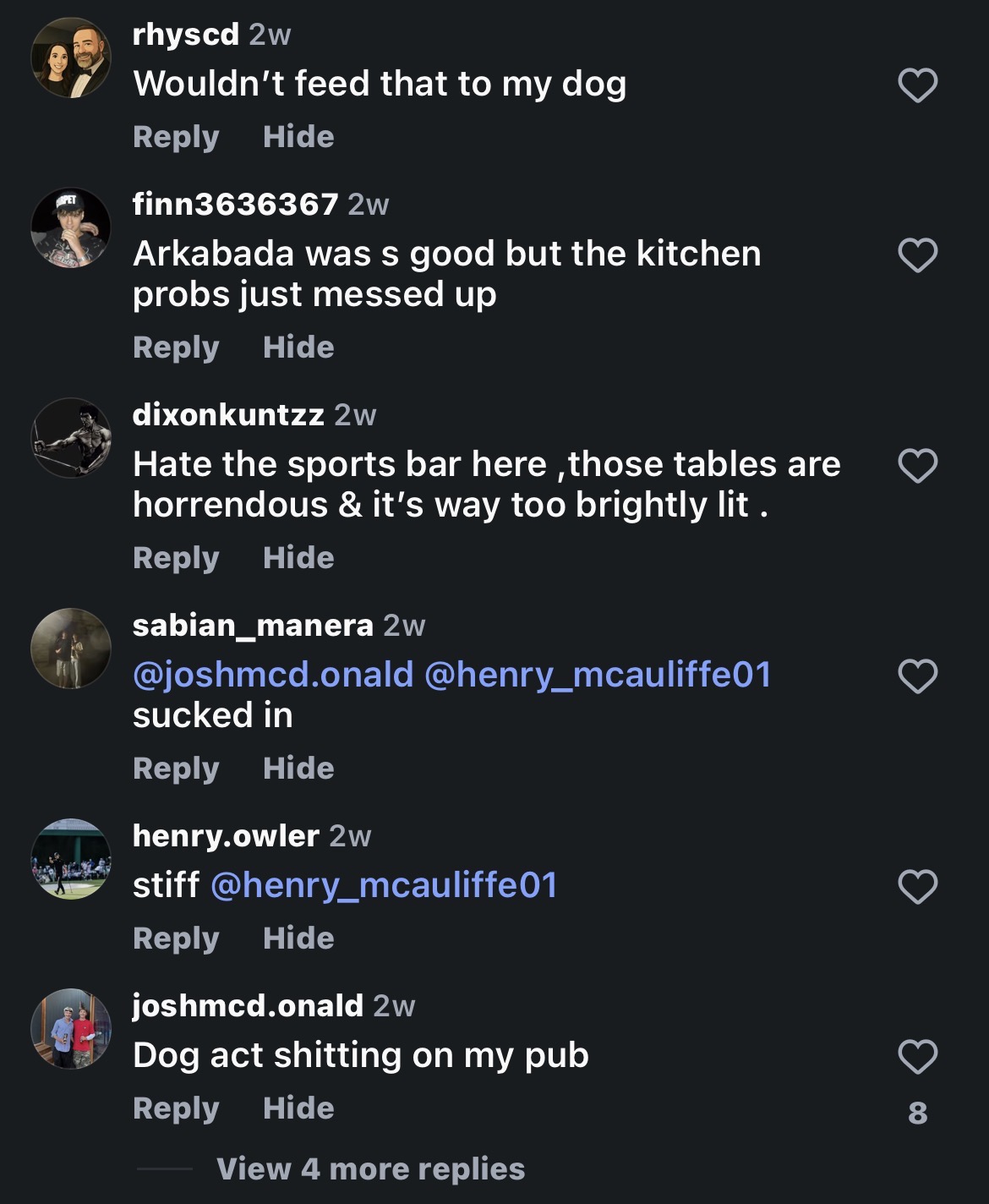 Arkaba comment evidence screenshot
